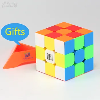 

Micube Longyuan 3x3x3 Yumo Magic Cubes Speed Puzzle Stickerless 56mm Competition Cubes Toys For Kids cubo 3x3 Gifts Stand