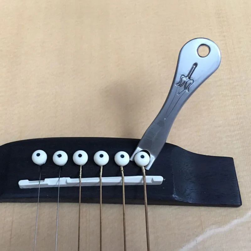 

1Pcs Alloy Guitar String Peg Pulling Puller Bridge Pin Remover Tool For Acoustic Guitar Parts Accessories