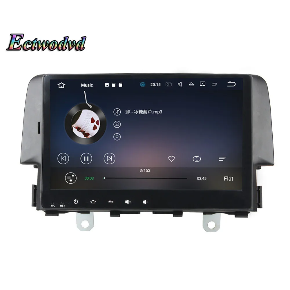 Cheap Ectwodvd Octa Core 4G RAM 64G ROM Android 9.0 Car Multimedia DVD Player GPS HeadUnit for Honda Civic 2016 2017 2018- 17