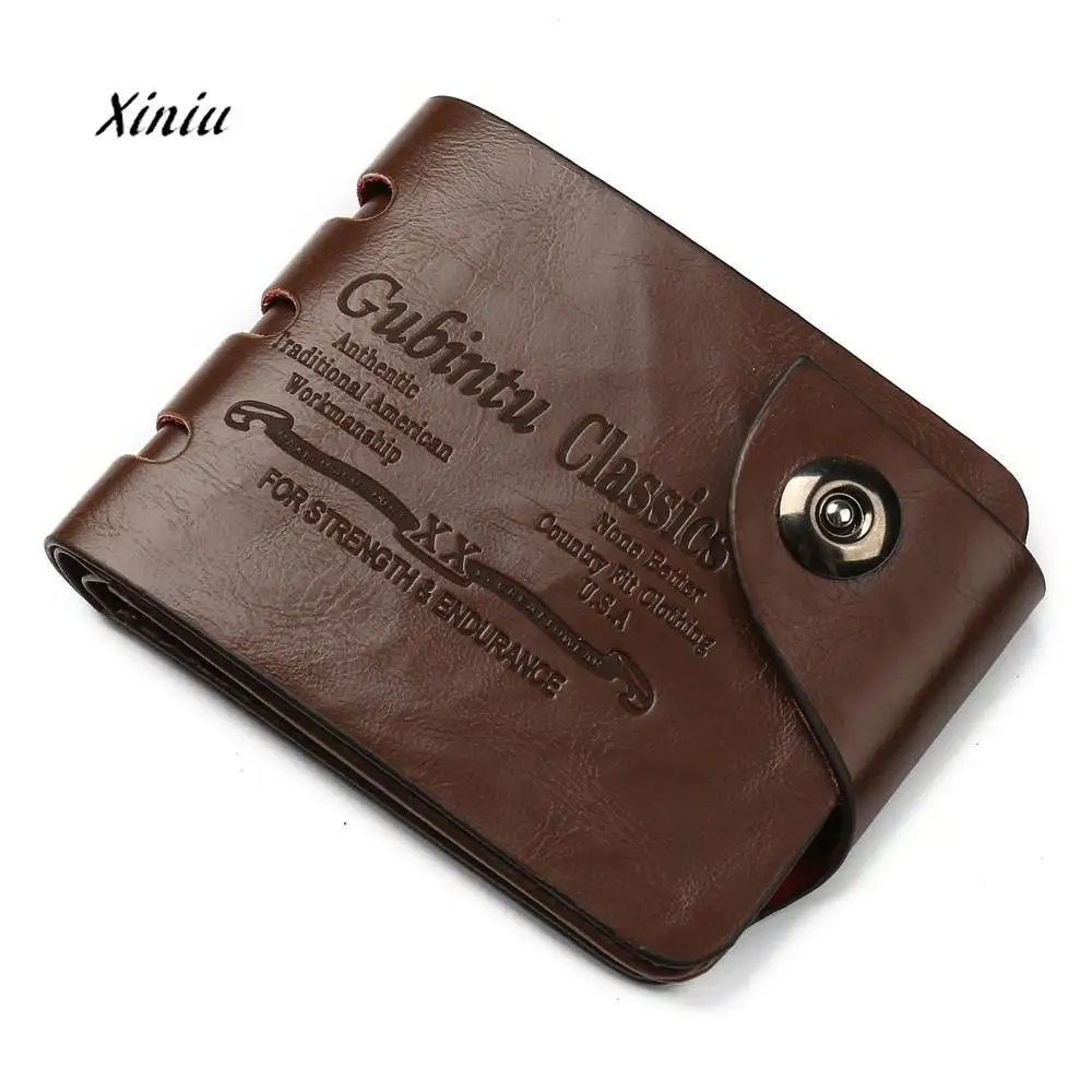 

Brand Wallet Men Mini Leather Business Credit Card ID Coin Holder Money Clip Wallet Fashion Billfold Purse Wallets Carteira
