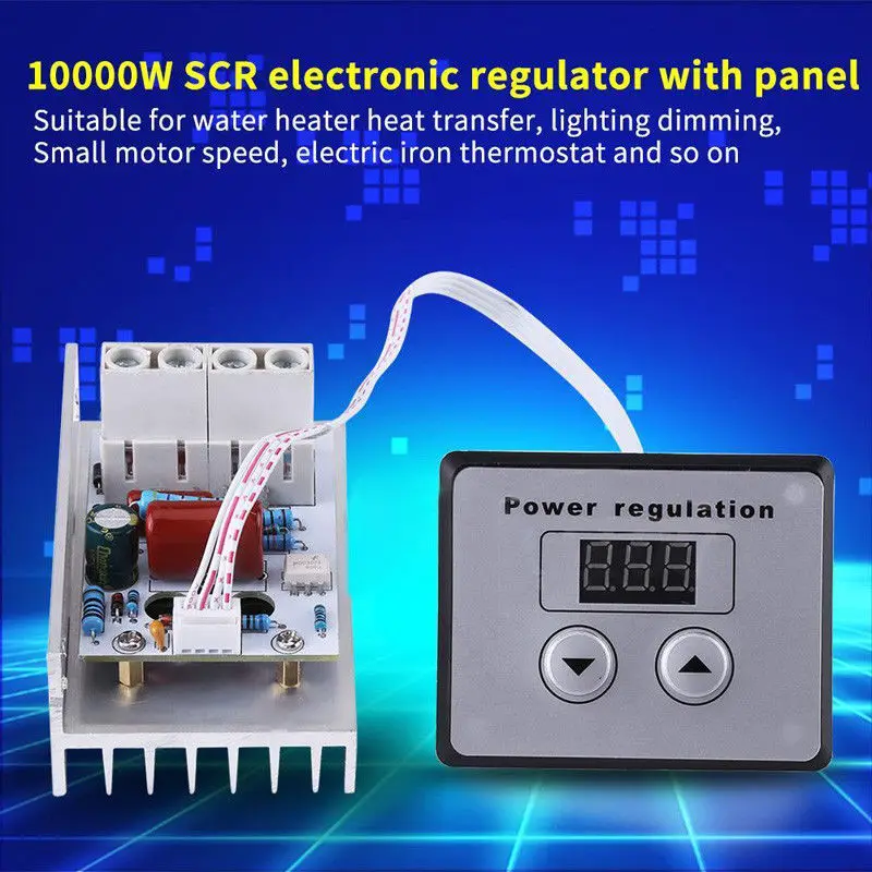 

AC220V 10000W Electric Regulator High Power SCR Speed Controller Motor Control SDF-SHIP