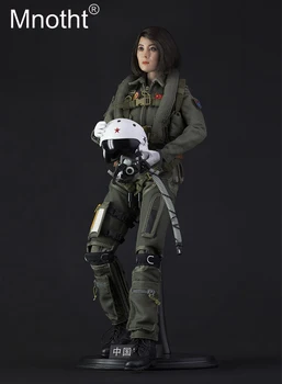 

1/6 Scale Chinese Female Pilot Action Figure Box Set Model Toy FS-73006 With Head/Body Life jacket/leather shoes/glove/Helmet