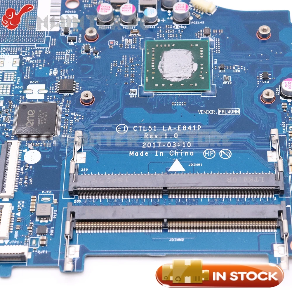 60% OFF  NOKOTION 924720-601 CTL51/53 LA-E841P MAIN BOARD For HP 15-BW 15-bw066sa Laptop Motherboard DDR3 wi