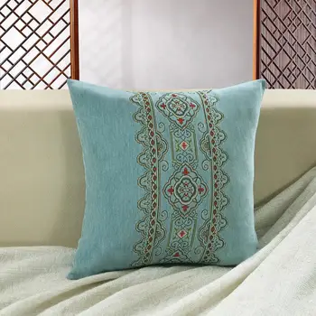 

Chinese Style Throw Pillow Cover Bed Decorative Cushion Home Office Pillowcase Pillowslip 45x45cm Bed Pillows Pillow Filling