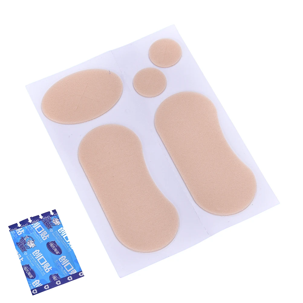 5PCS Foot Stick + 2PCS Aid Band Prevent Grinding Foot Shoes Stickers