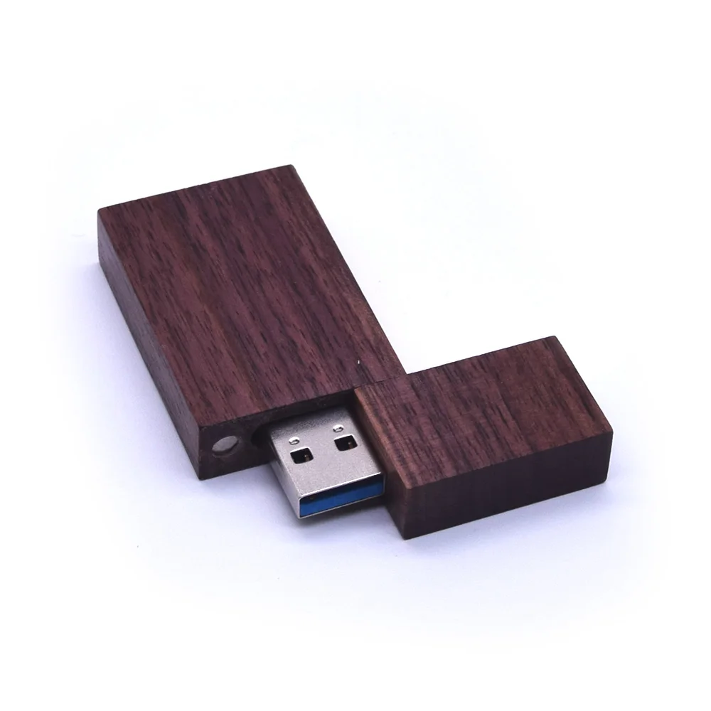 Деревянный Usb флеш-накопитель 3,0, 8 ГБ, 16 ГБ, 32 ГБ, 64 ГБ, 128 ГБ, флеш-ролики USB, подарки для фотосъемки с логотипом - Цвет: walnut usb 3.0