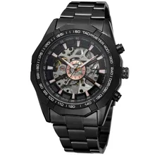 Forsining 2016 Luminous Clock Men Automatic Watch Skeleton Military Watch Mechanical Relogio Male Montre Homme Watch Mens clock