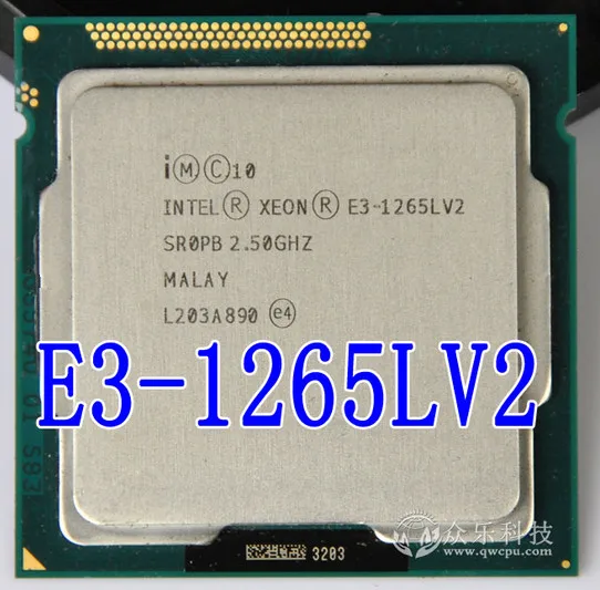 Intel Intel Xeon E3-1265L V2 2.50 GHz L3 8M 4-Core LGA1155 GPU 45W CPU Processor 