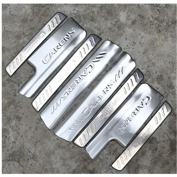 

LB For KIA Carens 2013 2014 2015 Car styling Free Shipping Stainless steel door sill Scuff Plate Car accessories 8PCS