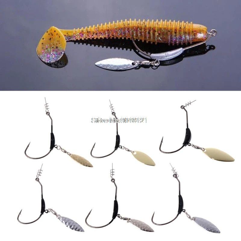 

1PC Fishing Lures Crank Jigging Hook Metal Spoon Sequins With Add Weight Lead Tool