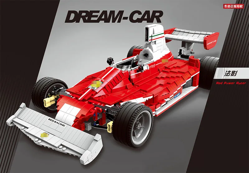 

XINGBAO 03023 Genuine 2405PCS The Red Power Racing Car Set Building Blocks Bricks Educational DIY Toys Gifts for Kids legoINGly