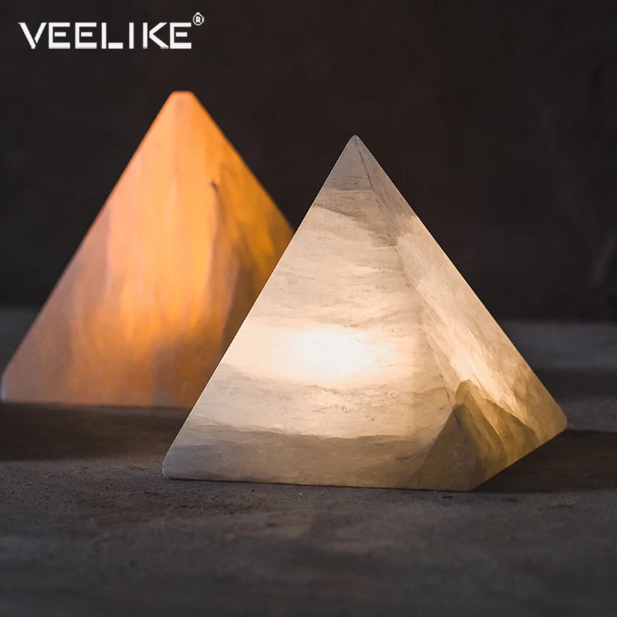 

Pyramid Mini Creative LED Campus Dormitory Night Light Romantic Atmosphere Lamp for Girl Parlor Bedroom Bedside Sleeping Lights