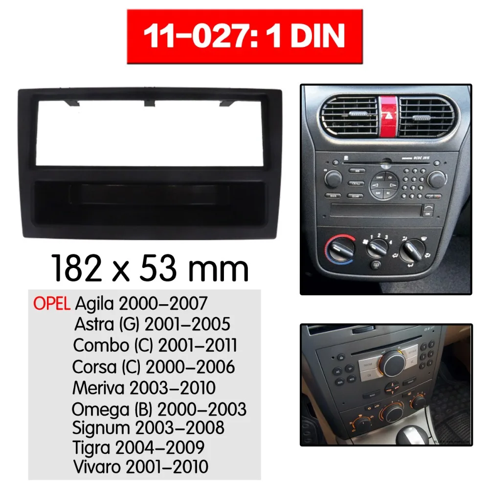 Автомобильный Радио Fascia мультимедийная рамка Комплект для OPEL Agila 2000-2007 Facia панель