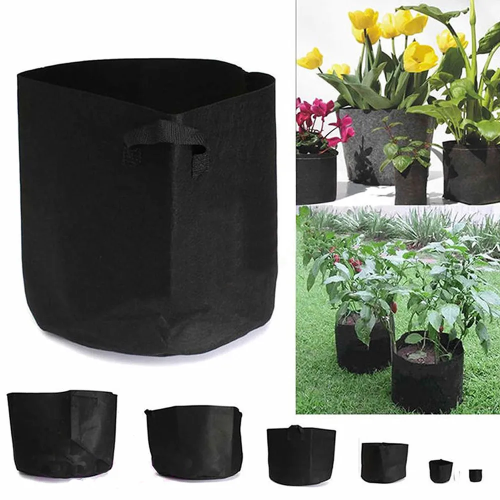 Round Fabric Pots Plant Pouch Root Container Grow Bag Aeration Pot waterproof Tree planting bag