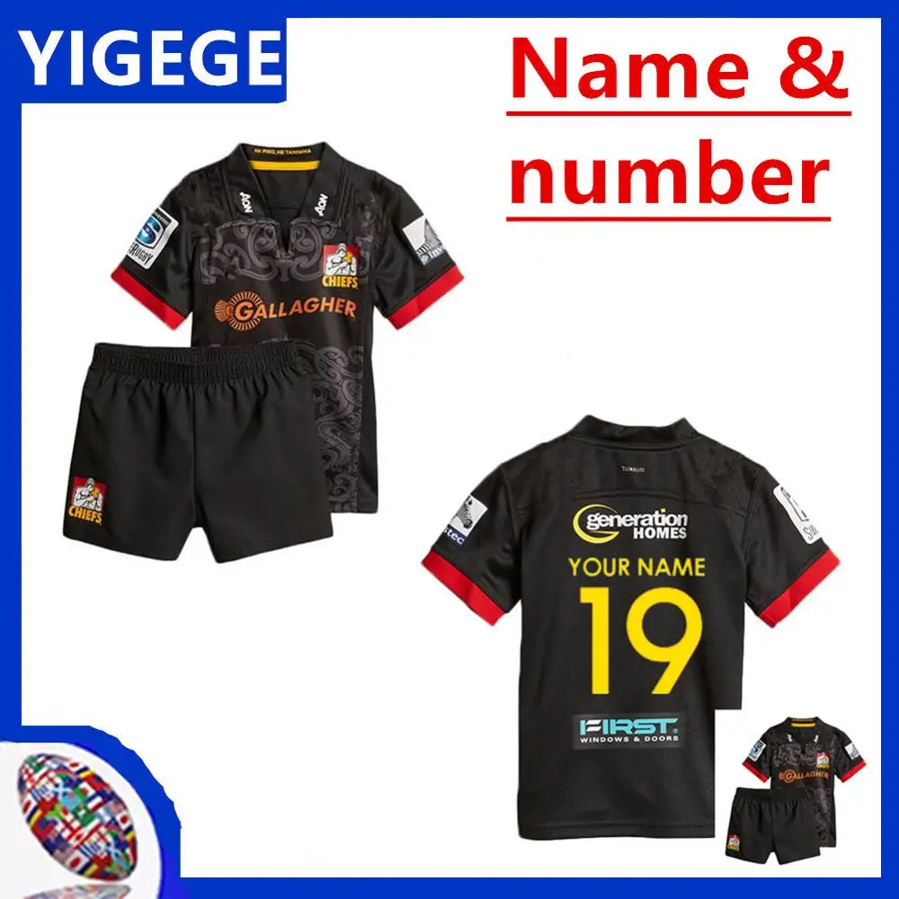 

2018 Chiefs Super Rugby kids JERSEY New Zealand Chiefs super rugby Chiefs territory rugby jerseys size 18-28 (can print)