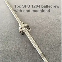 12 мм 1204 ШВП проката C7 ballscrew SFU1204 650 700 800 900 1000 мм с одним фланец, гайка для ЧПУ части
