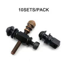 TOP 10 Sets Brass Tattoo Spring Screw Polishing Front Contact Binding Post For Machine Tattoo Machine Parts Free Shipping china post free shipping 1 pair 2 pieces silver color heidelberg offset spare parts for numbering machine gto printing machine