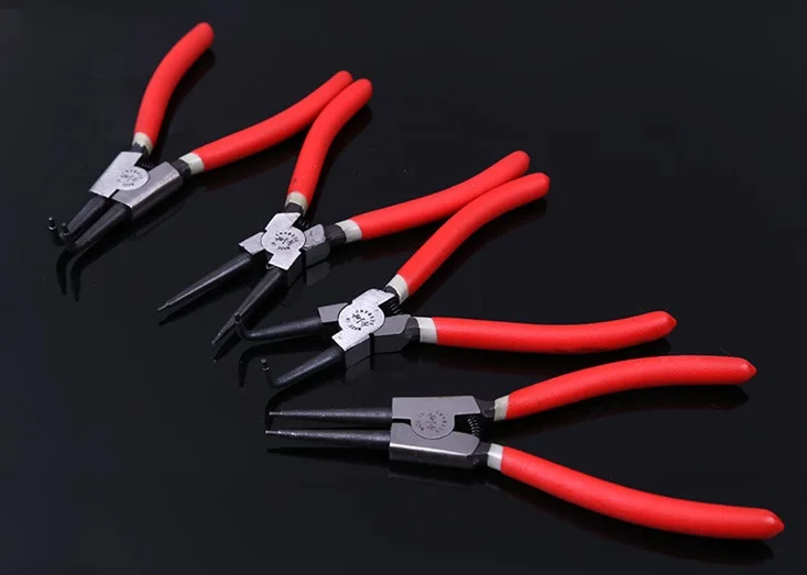4PCS 9" and 13" Circlip long nose pliers, retainer, spring clip forcep