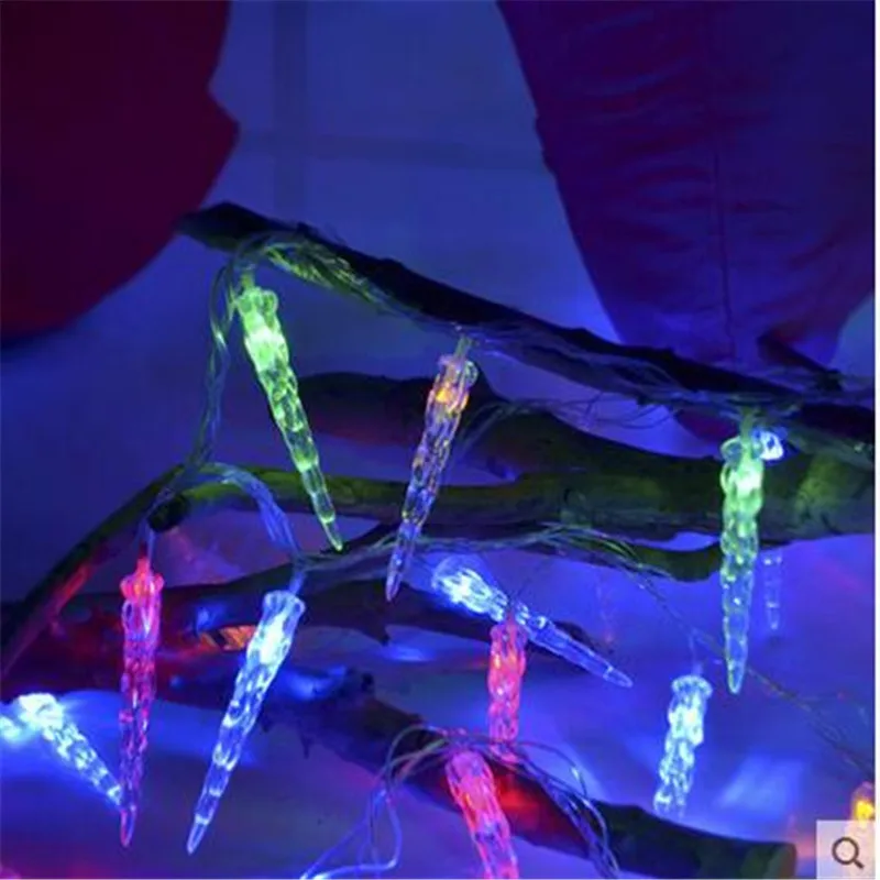 4M LED Icicle String Lights Christmas Fairy Lights New Year Xmas Home For Wedding/Party/Curtain/Garden Decoration 4M LED Icicle String Lights Christmas Fairy Lights New Year Xmas Home For Wedding/Party/Curtain/Garden Decoration