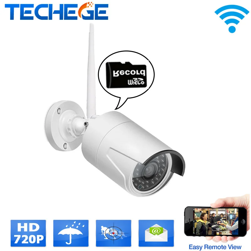 Techege ip camera wifi yoosee 1.0MP/1.3MP HD 720P/960P wireless webcam H.264 ir-cut security Camera with card slot
