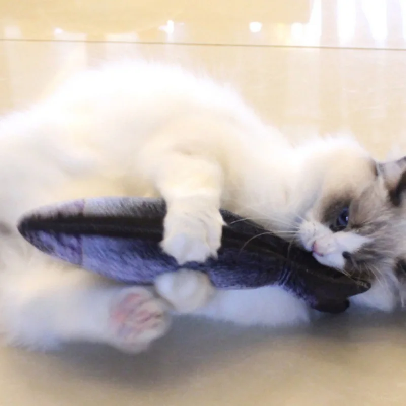 

Creative Pet Kitty Cat Mint Interactive Catnip Fish Toys Tease Fish Funny Gift to Lovely Cats New