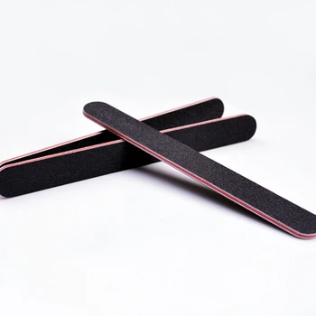 

10Pcs /lot Double Side Sanding Grits 100/180 Straight Edge Stick Nail File Nail Buffing Buffer Manicure Polisher Tool Black