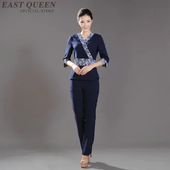 

Spa thai massage beautician uniform beauty salon waitress beautiful uniforms women pant suits medical clothing DD1397