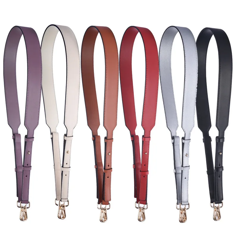 Black Tote Leather Bag With Thick Strap