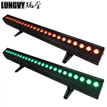 

Free Shipping 2pcs/lot Led Wall Washer RGBW 24x10W 4in1 Indoor DMX 8CH LED Wall Washer Light Stage Bar Decoration