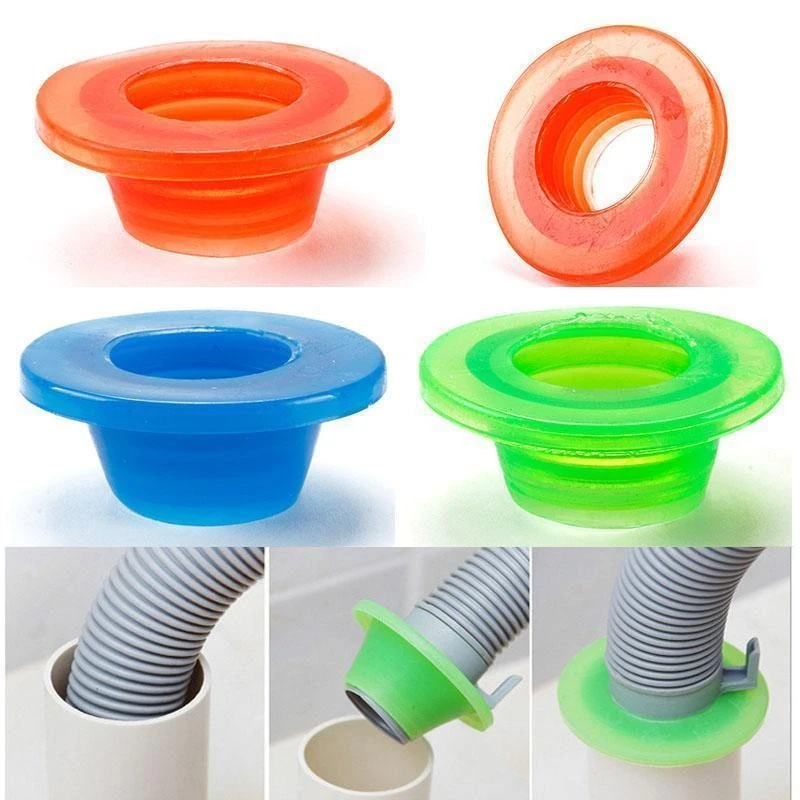 Sewer Deodorant Sealing Ring Deodorant Pipe Ring Plug Telescopic Washer Tool New