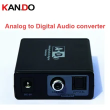 3089 PUP-Analog L/R RCA to Digital Coaxial Audio Converter Adapter w/ 3.5mm Jack Digital Optical Coaxial Audio Converter