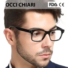 OCCI CHIARI мужские очки с оптической оправой, черные винтажные ацетатные очки с полной оправой, очки для близорукости, прозрачные линзы, очки Gafas W-CONIDI