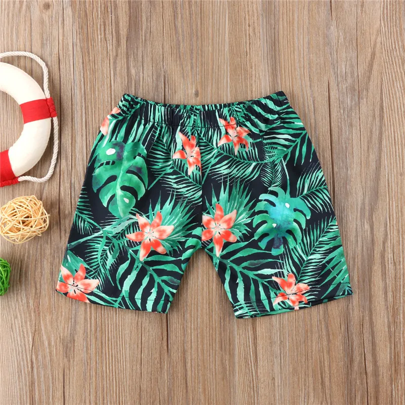 Kids Beach Shorts New Summer Baby Print Elastic Waist Pants sports Children Baby Clothes 1-6Y Boys Boys Sport Jogger Shorts