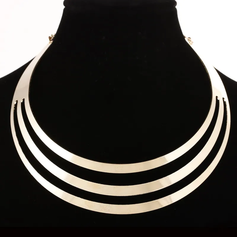 Ожерелье-чокер в стиле панк, с зеркалом, в стиле хип-хоп, массивное, серебряное, золотое, толстое, с цепочкой, женское ювелирное изделие