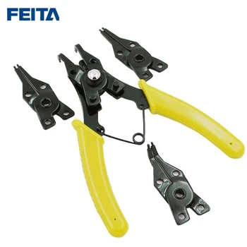 

FEITA 4 IN 1 Multifunctional Snap Ring Plier Multi Tool Multi Crimp Tool Internal External Ring Remover Retaining Circlip Pliers