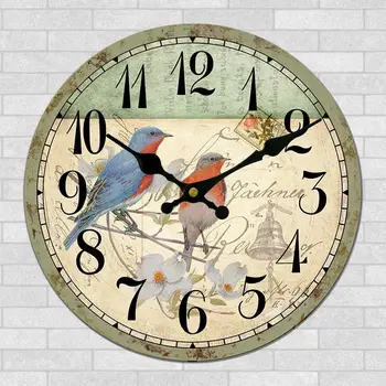 

Europe Retro Clock Creative living room American restaurant Bird clock Simple decorative clock Bedroom fashion quartz clock