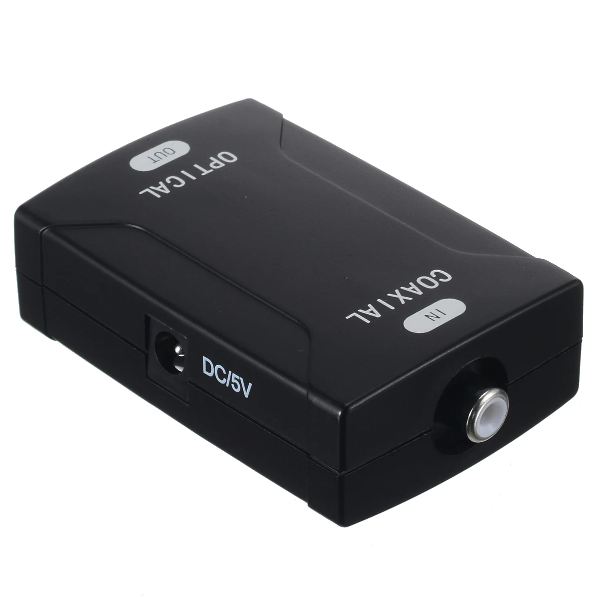 1pc US Plug Coax Coaxial RCA to Optical TOSlink SPDIF Signal Digital Audio Converter Adapter For DVD