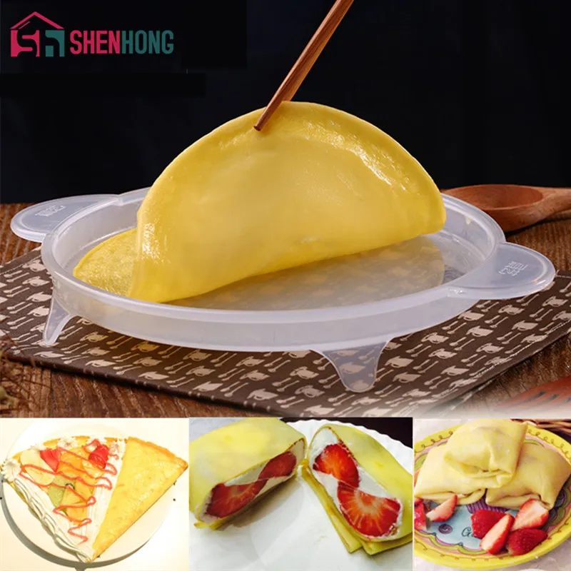 

Multifunction Multilayer Cake Thin Pancake Wallet and Mango Cream Cake Pan cake Crepe Silicone Forma Pastry Plate