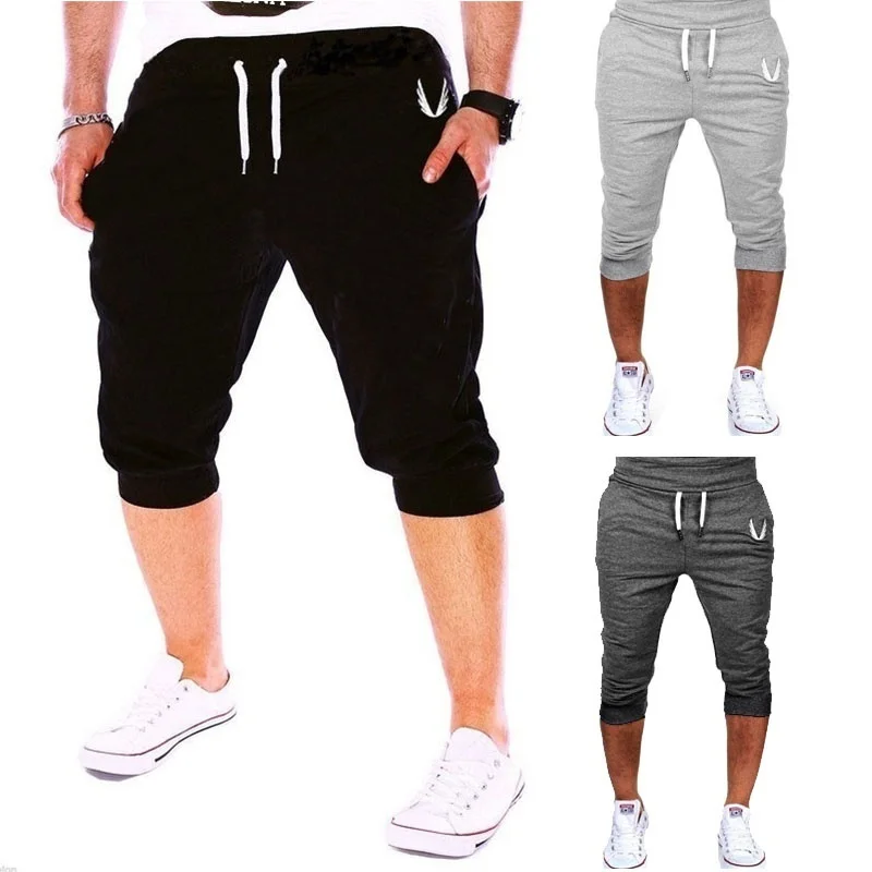 

Zogaa Men Fashions Sport Shorts casual knee length solid color Running jogging Hip Hop short pants mens clothes cotton shorts