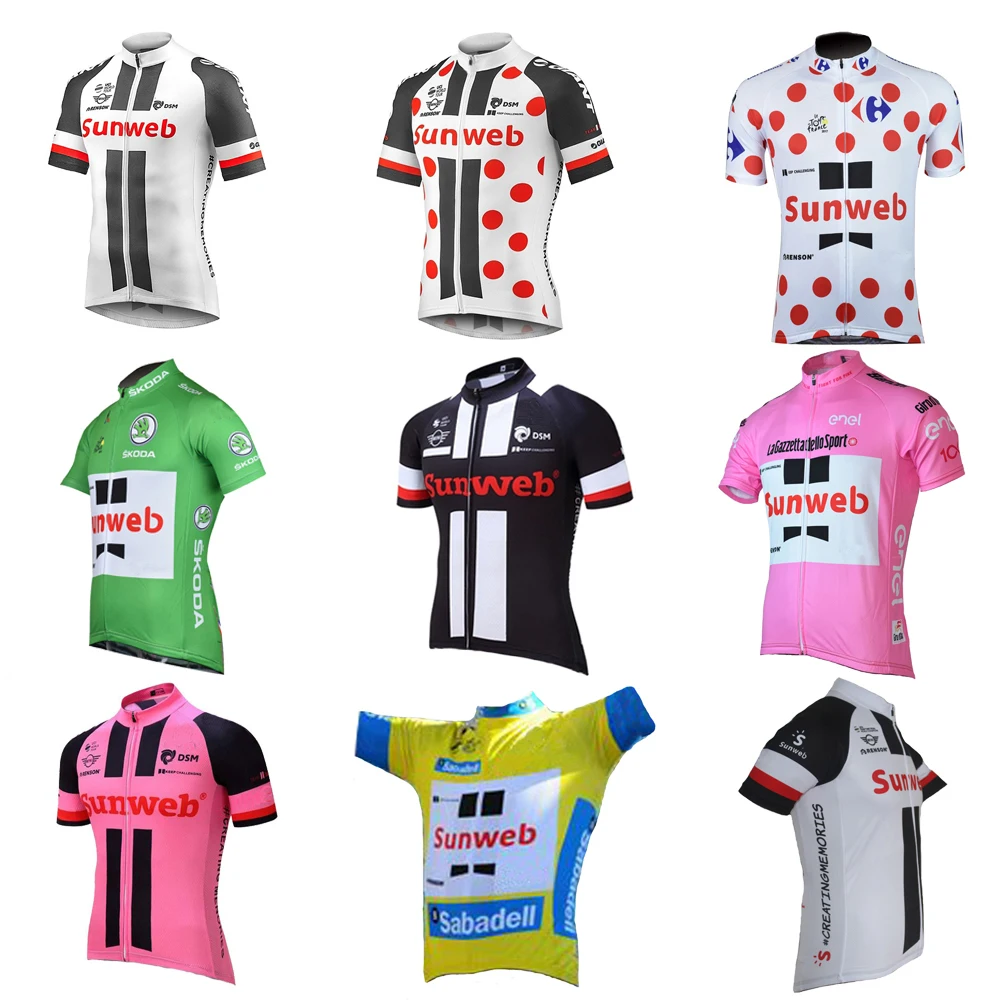 

Summer SUNWEB cycling jersey ropa Ciclismo men short sleeve bike wear jersey Outdoor sports cycling clothing 9 style