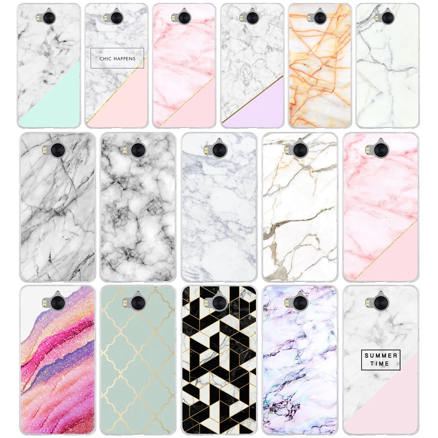 

55G Marble Stone Soft TPU Silicone Cover Case for huawei nova 2i y6 ii 2017