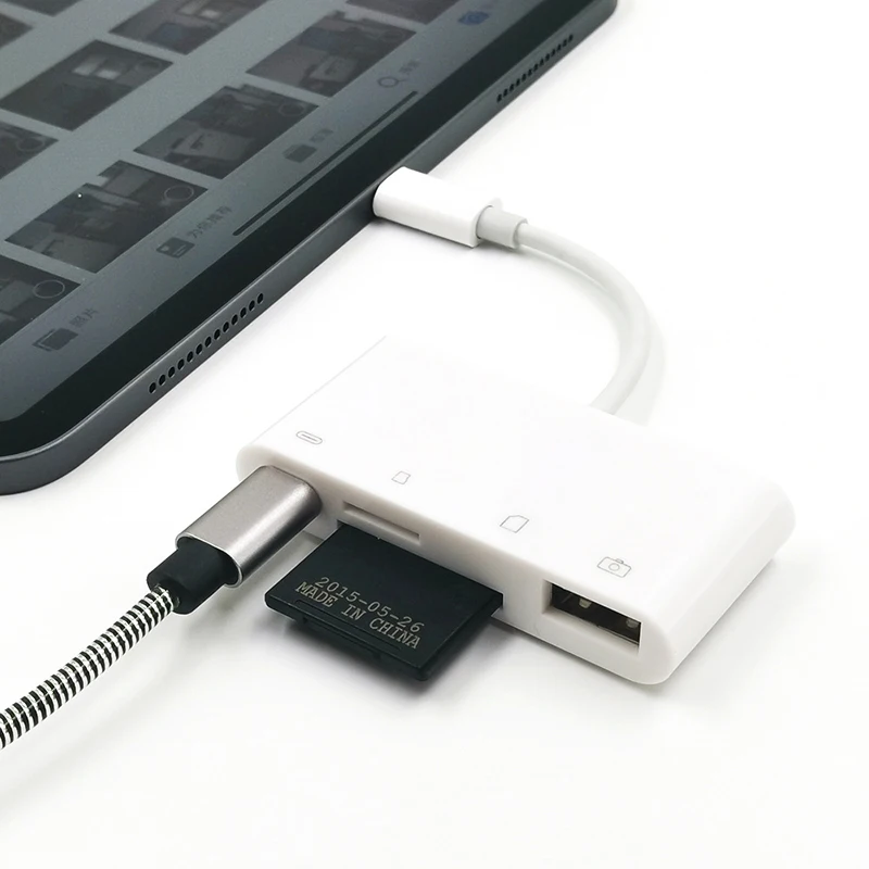 UTHAI C05 type-C Мульти адаптер для PD зарядки USB разъем SD TF CF кард-ридер для Macbook ноутбука iPad pro HUAWEI Xiaomi