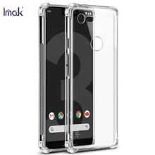 6,3 »IMAK Прозрачный чехол для Google Pixel 3 XL кристаллический случай принципиально Google Pixel 3 Чехол 3XL чехол телефона кремния для Pixel3 XL3