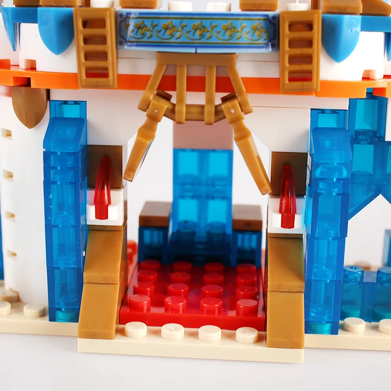 Model Building Blocks Children's diy toys new Frozen Castle blocks early education toy set Toys for children Model Building Blocks Children's diy toys new Frozen Castle blocks early education toy set Toys for children