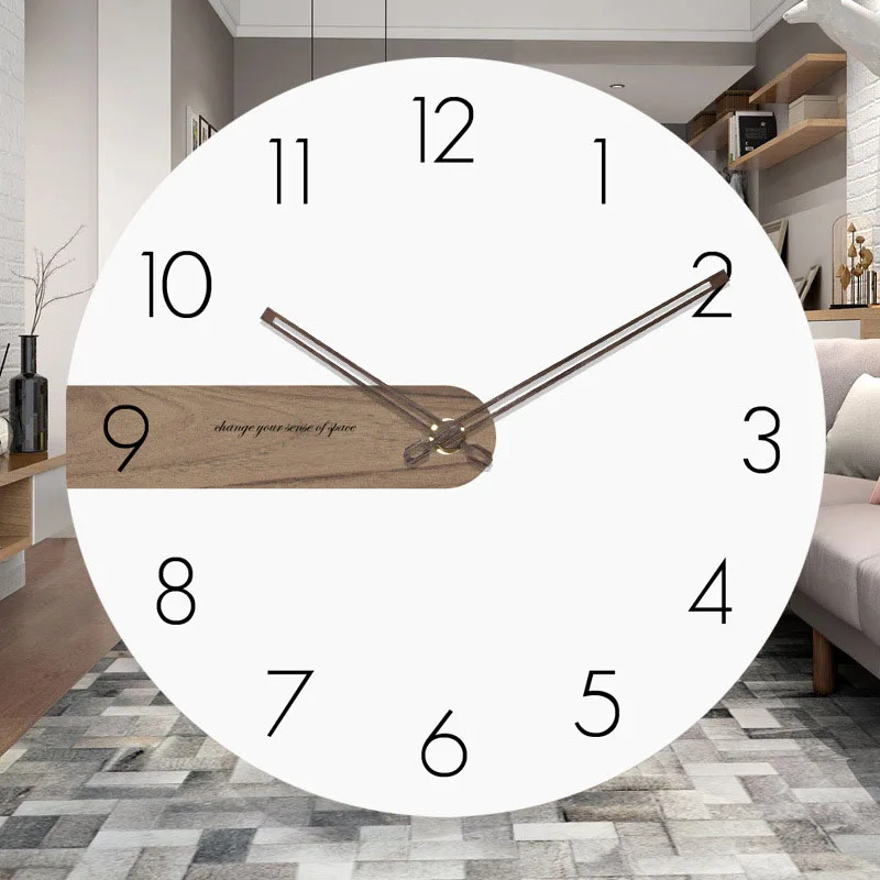 

Wall Clock Modern Design Nordic Style Silent Movement Quartz Clocks Living Room Kitchen Hotel Home Decoration Wall Watch