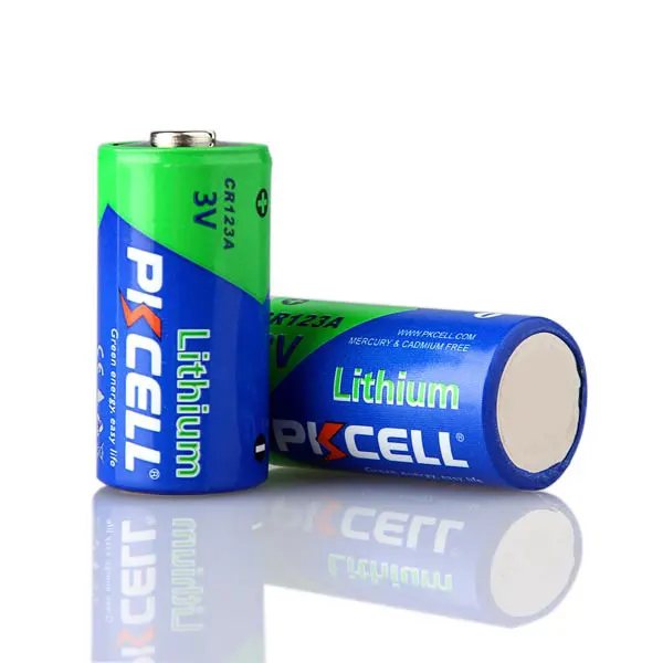 12 X PKCELL CR123A литий Батарея CR123 CR 123 CR17335 123A CR17345 16340 2/3A 3V Li MnO2 фото батареи для