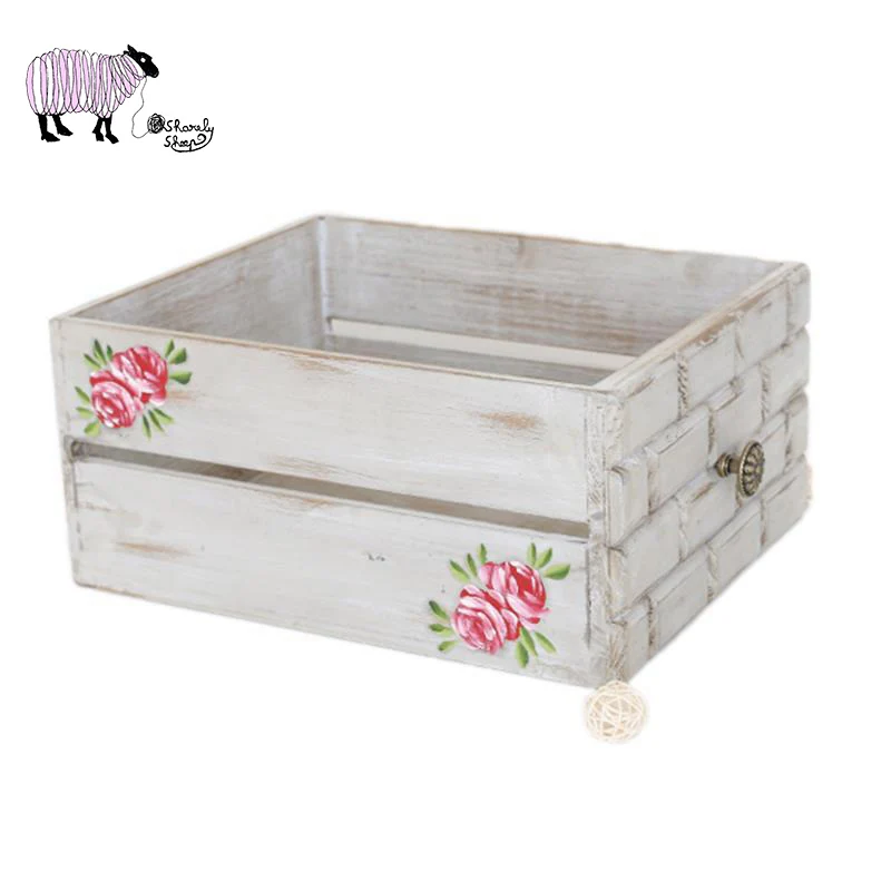 

Newborn Baby Retro Print Wooden Drawer Basket Props bebe fotografia Accessories Baby Photo Shoot Studio Posing Wood Basket Bed