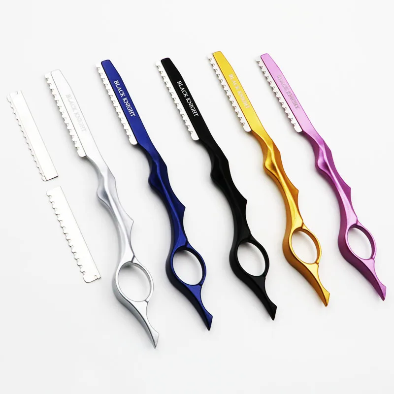 Горячая Япония нержавеющая сталь профессиональная острая Парикмахерская бритва лезвия для стрижки волос режущий филировочный нож салонные инструменты