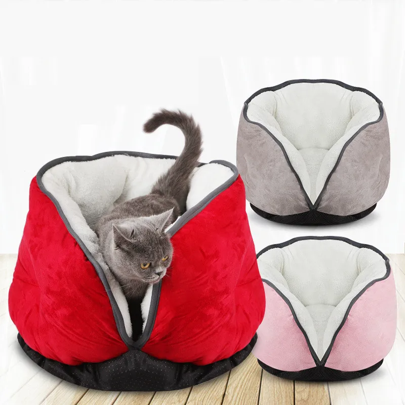 

Pet Dog Cat Beds Mats Puppy House Cat Nest Kennel Winter Keep Warm Cat Sleeping Bags Pad Pet Accessories Supplies Product