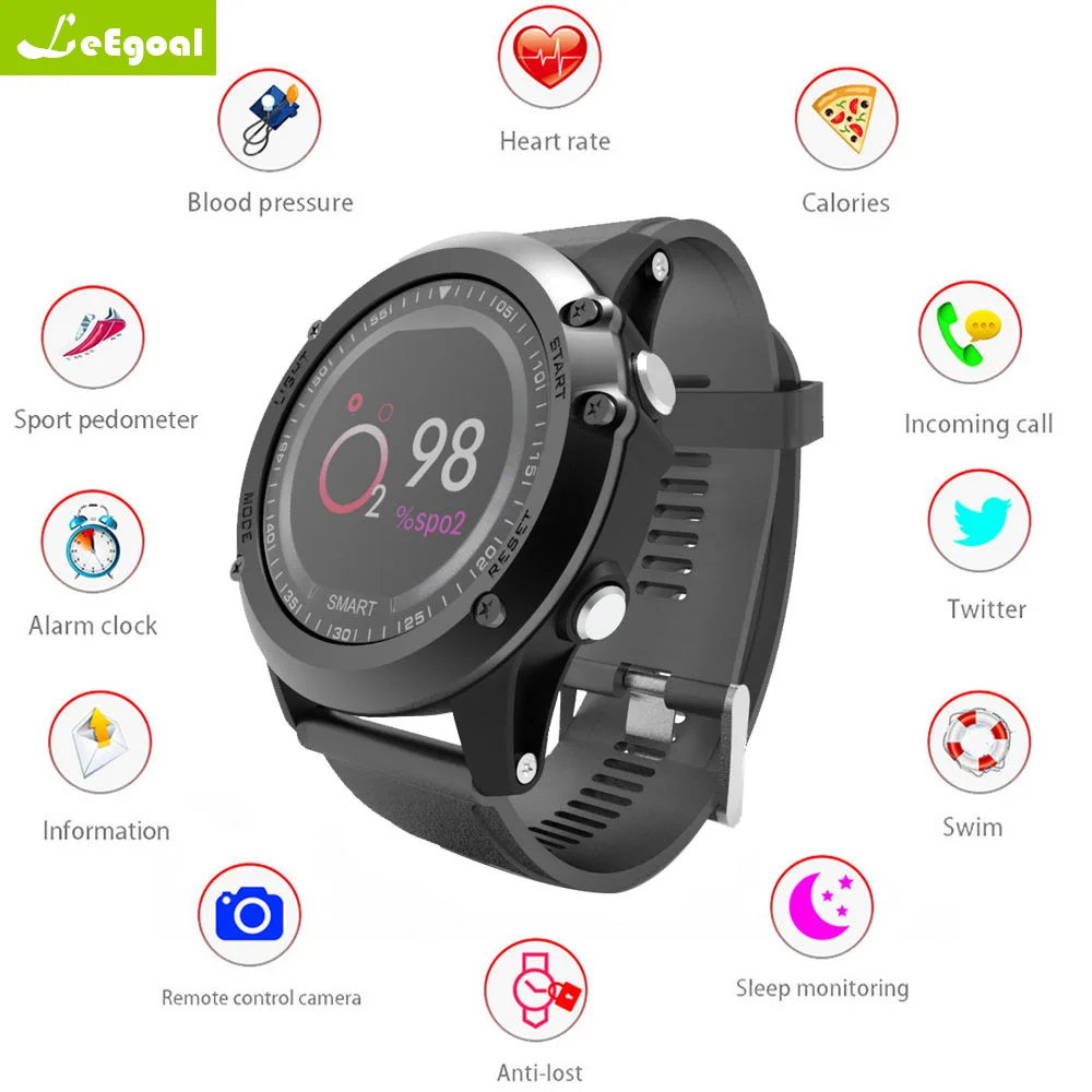 

T2 Bluetooth IP68 Waterproof 0.95inch Color Screen Heart Rate Monitor Push Message Call Reminder Sport Smart Watch Bracelet